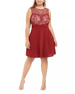 Plus Size 16 Homecoming Red Cocktail Dress on Queenly