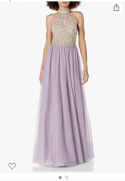 Blondie Nites Size 12 Bridesmaid Purple A-line Dress on Queenly