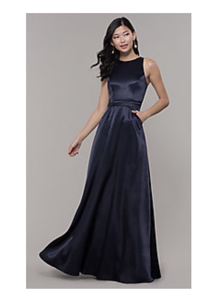 prom girl Blue Size 6 A-line Dress on Queenly