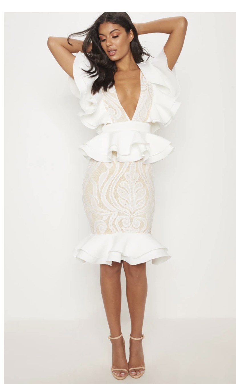 Size 2 Nightclub White Cocktail Dress on Queenly