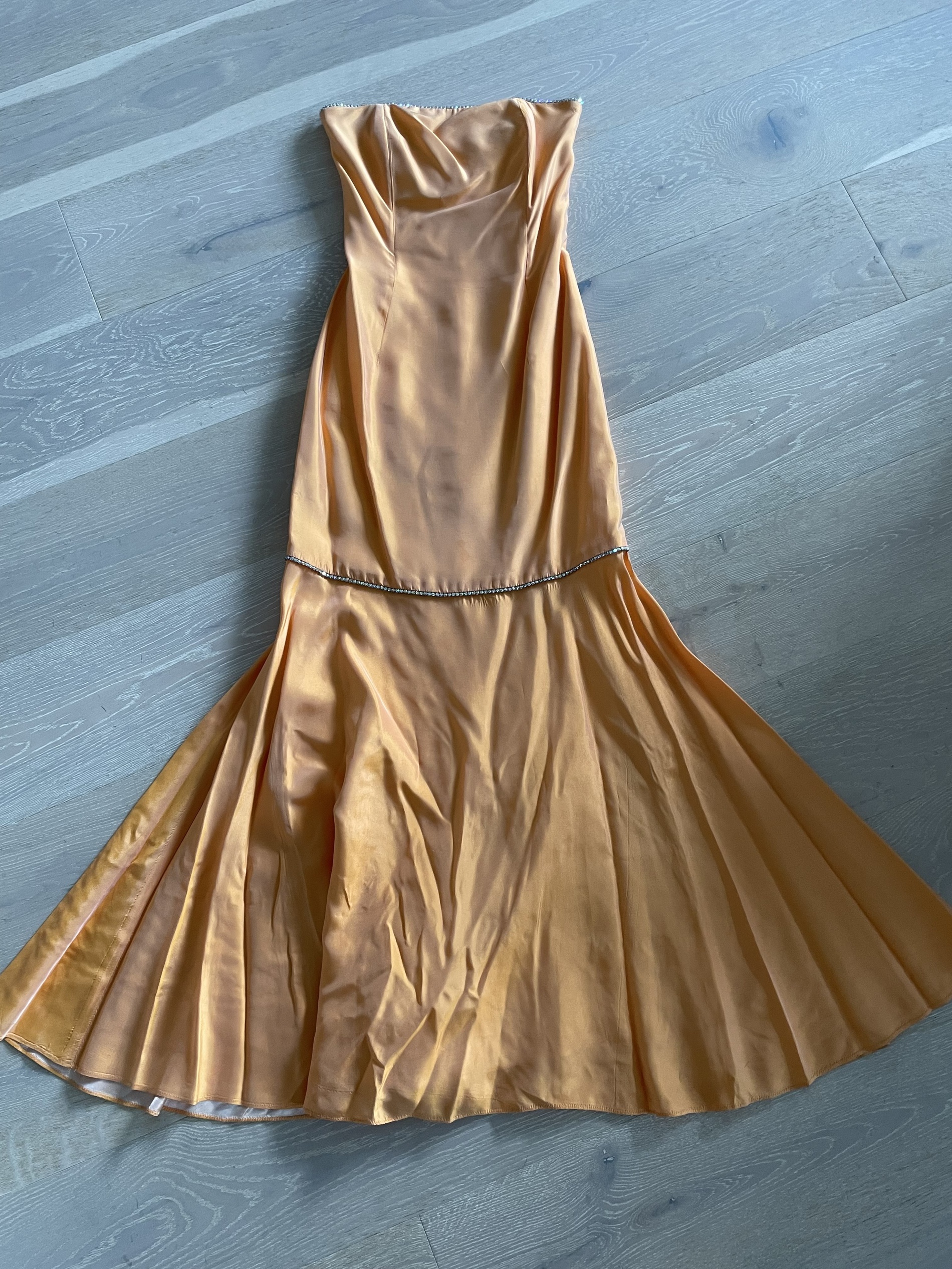 Jessica McClintock Size 6 Orange Mermaid Dress on Queenly