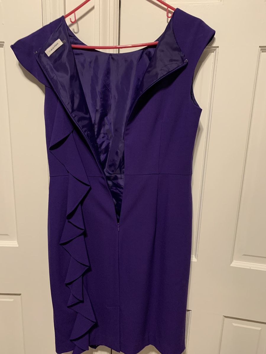 Calvin Klein Size 10 Purple Cocktail Dress on Queenly