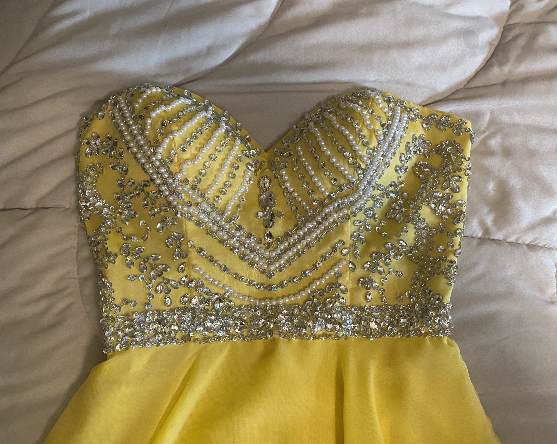 Sherri Hill Yellow Size 2 Tall Height Cocktail Dress on Queenly