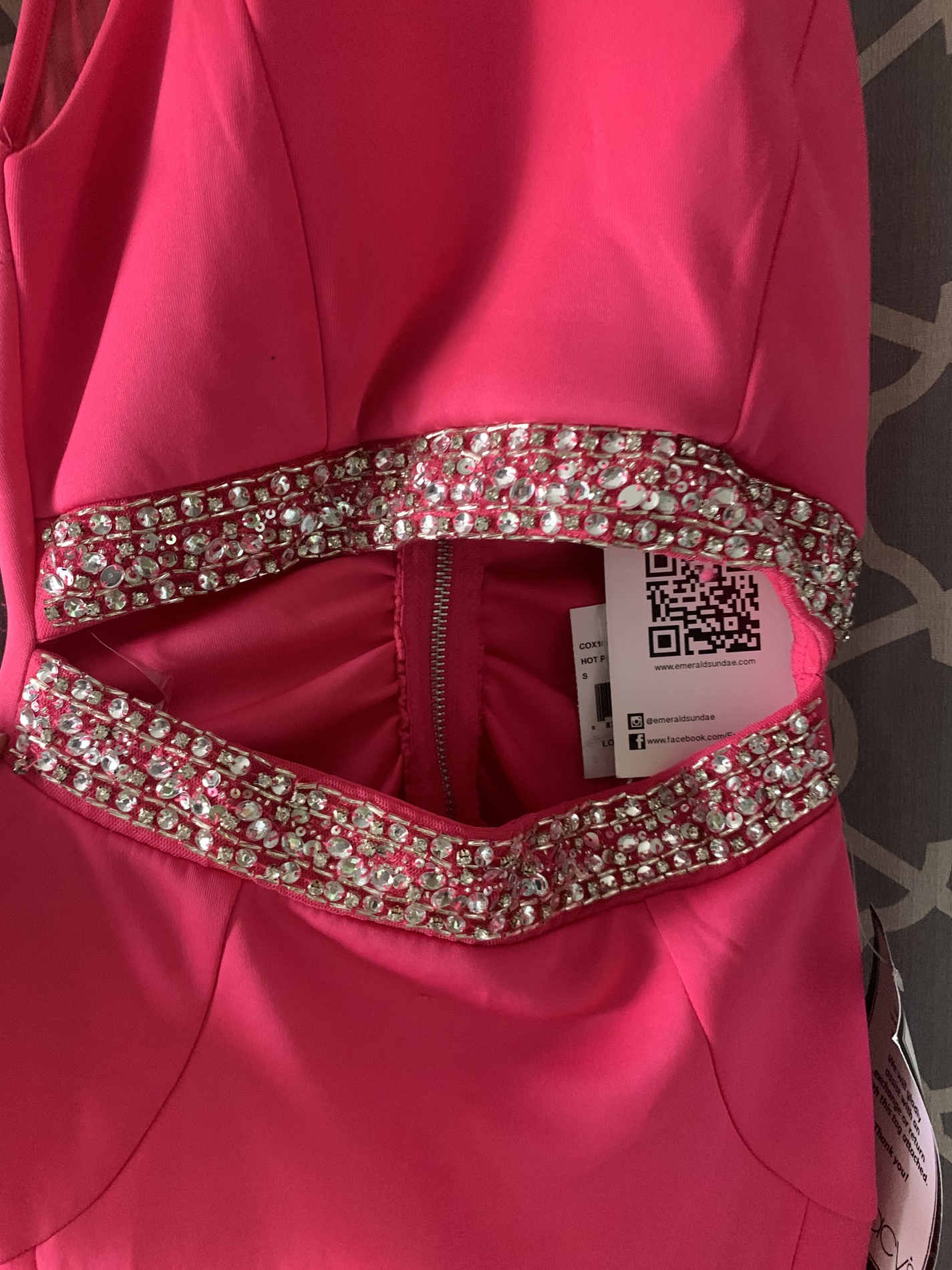 Size 0 Pink Side Slit Dress on Queenly