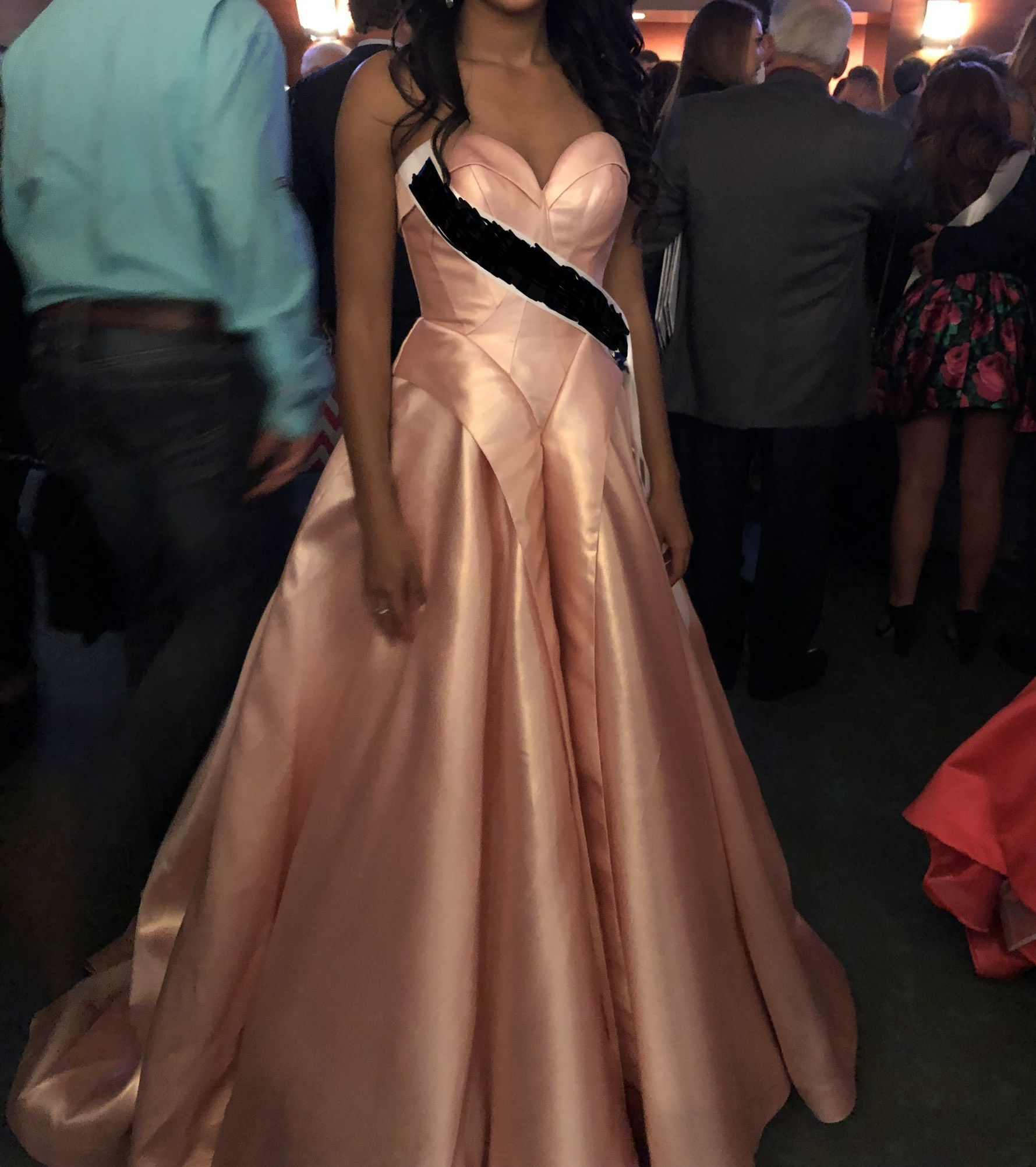 Mac Duggal Size 4 Pageant Rose Gold Ball Gown on Queenly