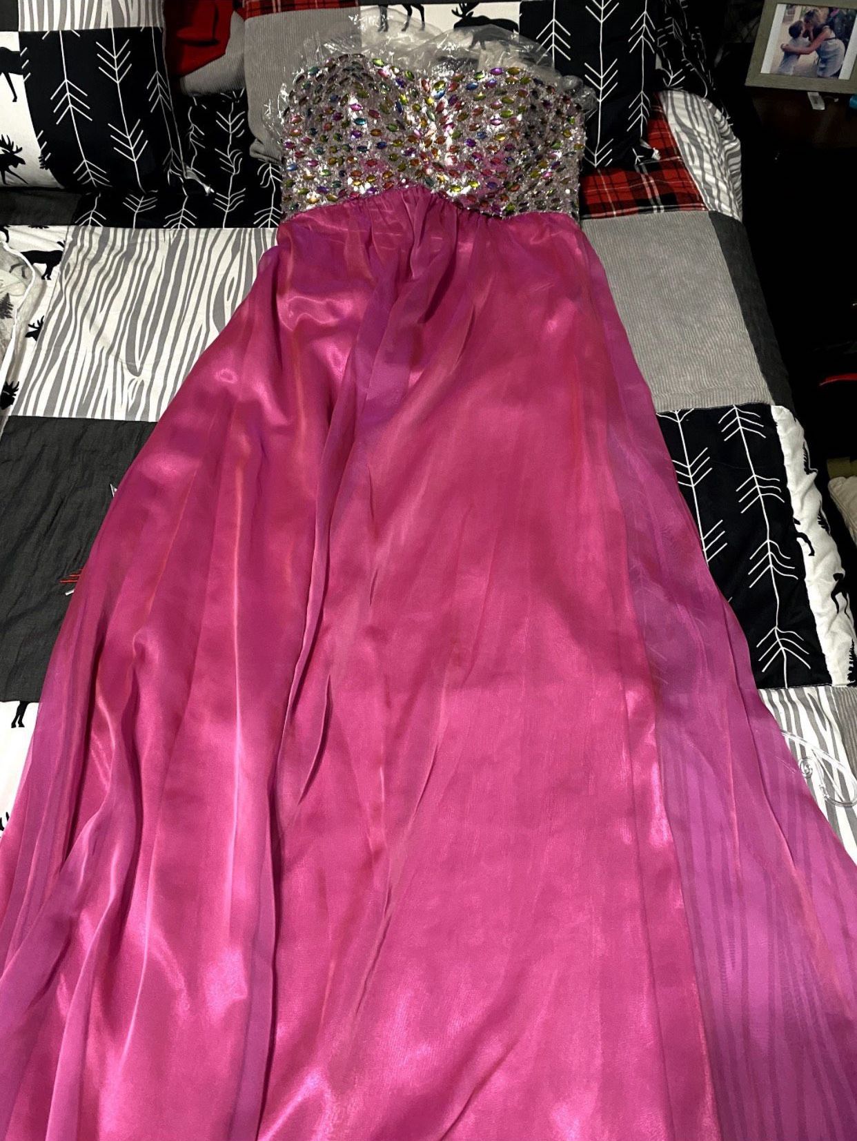 Plus Size 18 Pink A-line Dress on Queenly