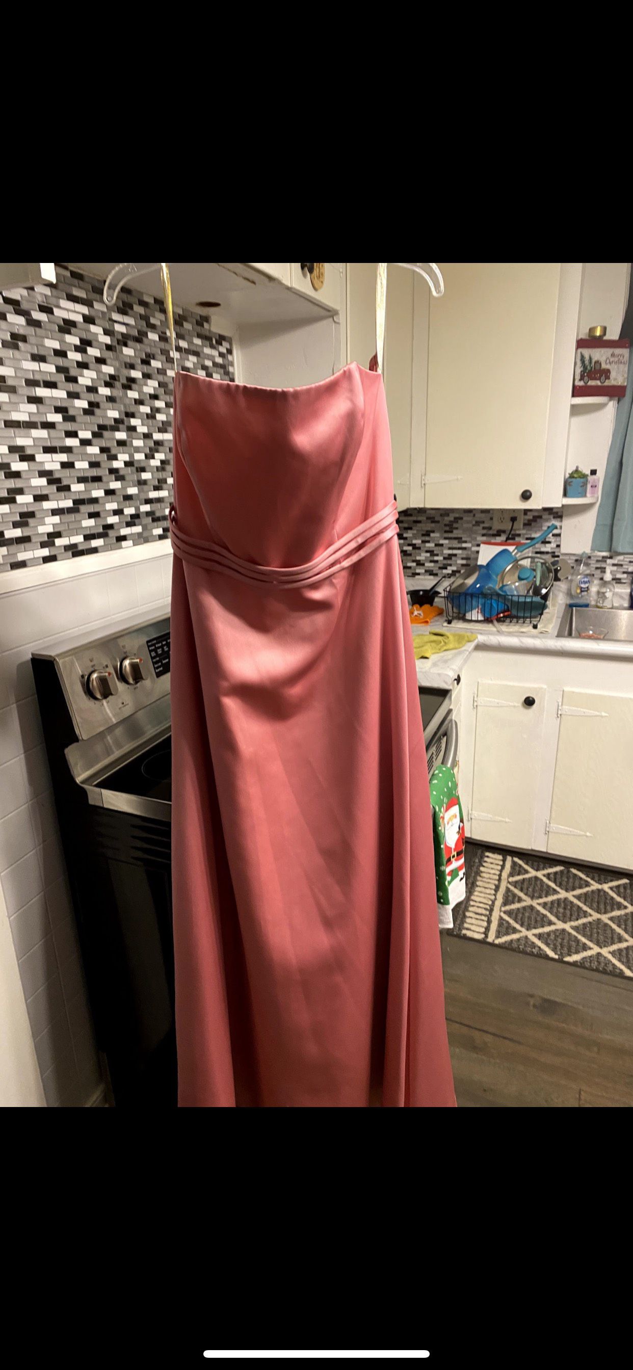Size 10 Pink Floor Length Maxi on Queenly