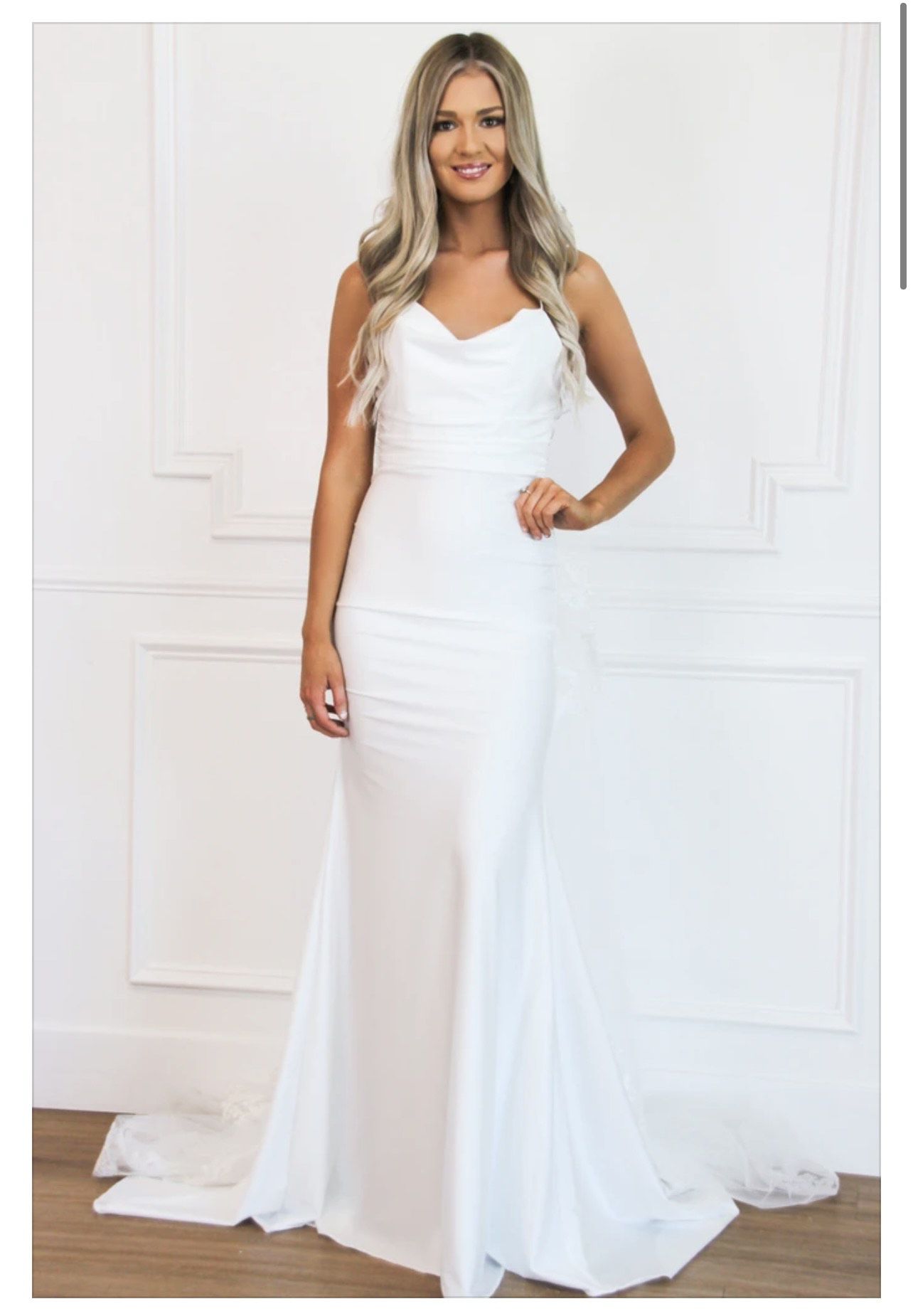 Size 2 White Mermaid Dress on Queenly