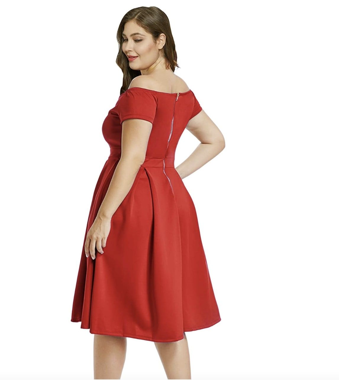 Style B07BPXV9LM Lalagen Red Size 14 Sweetheart Spandex Tall Height Cocktail Dress on Queenly