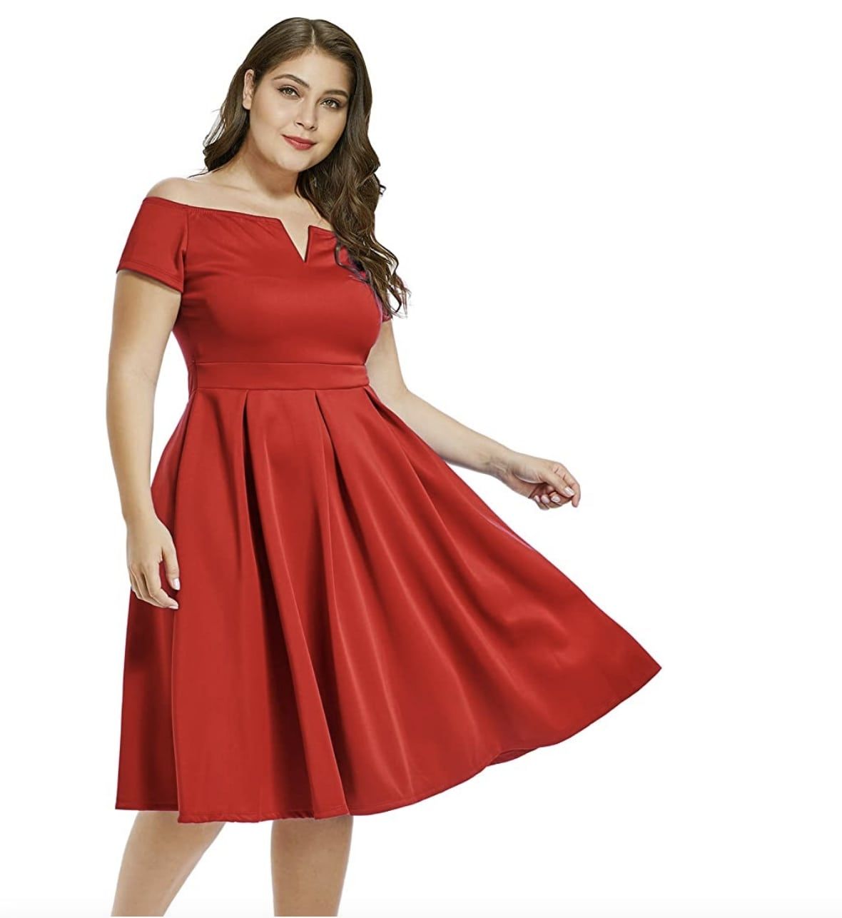 Style B07BPXV9LM Lalagen Red Size 14 Sweetheart Spandex Tall Height Cocktail Dress on Queenly
