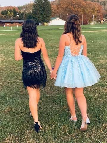 Sherri Hill Size 4 Homecoming Strapless Black Cocktail Dress on Queenly