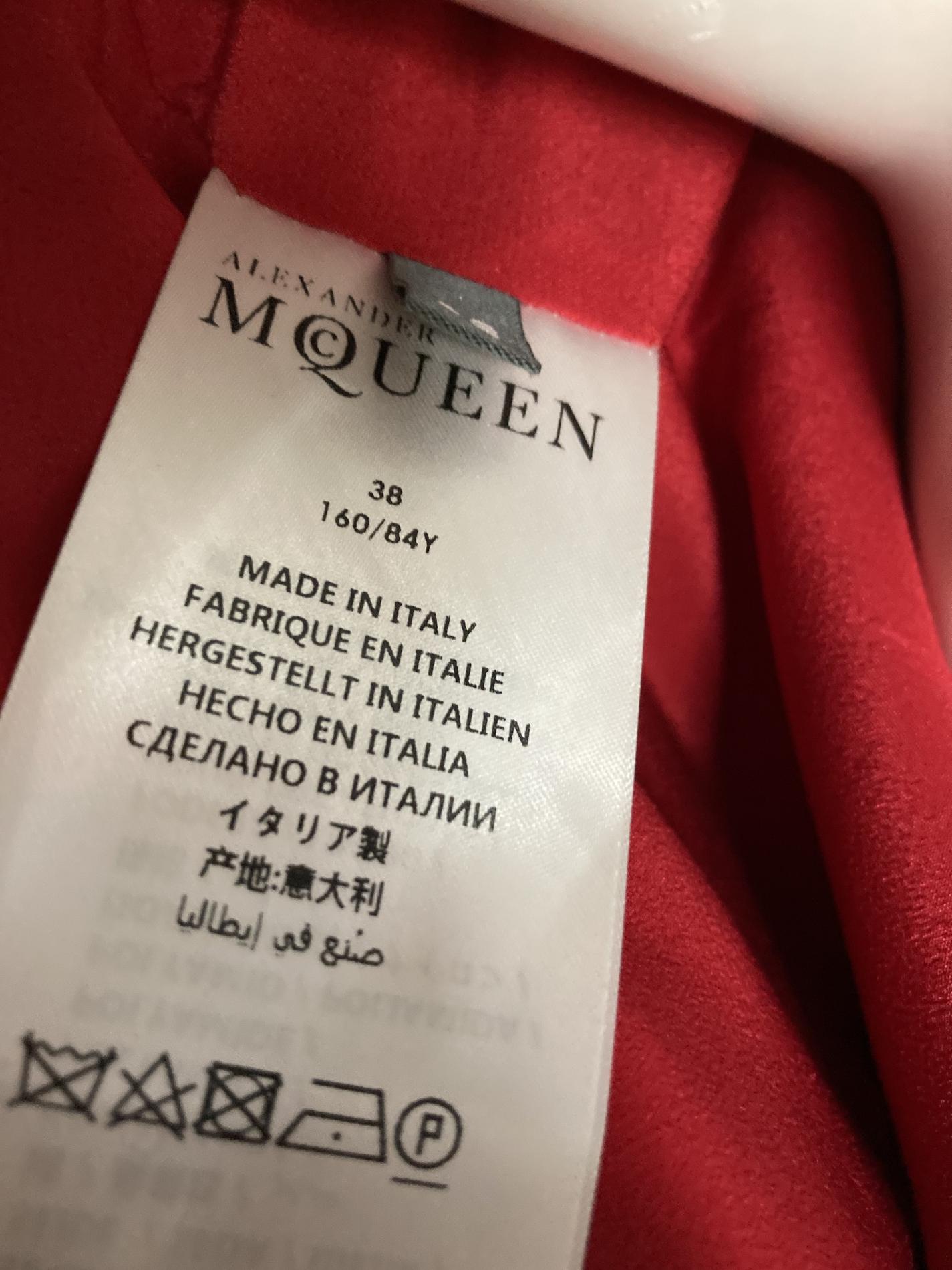 Alexander McQueen Size 2 Homecoming Red A-line Dress on Queenly