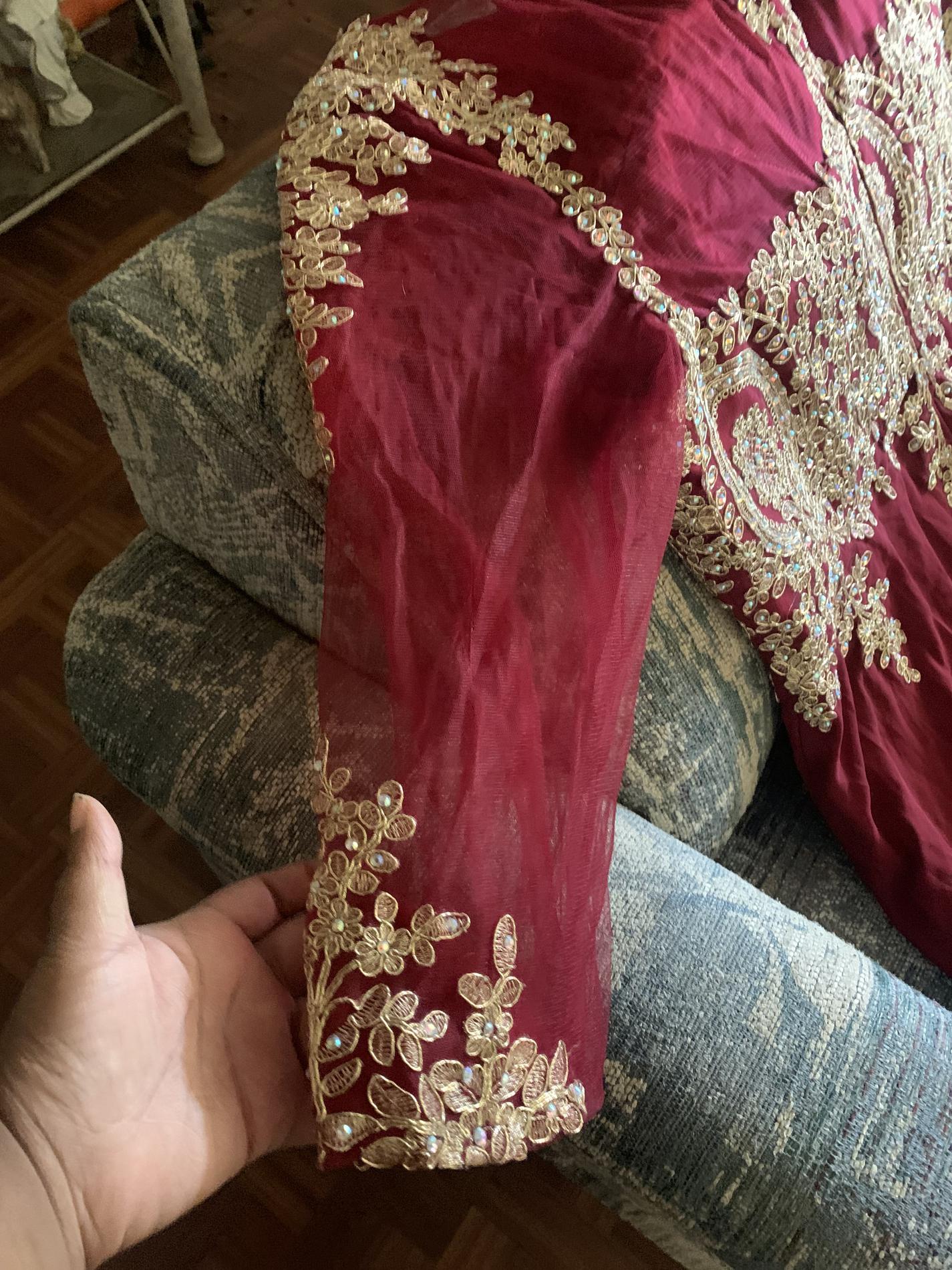 Red Size 26 Straight Dress on Queenly