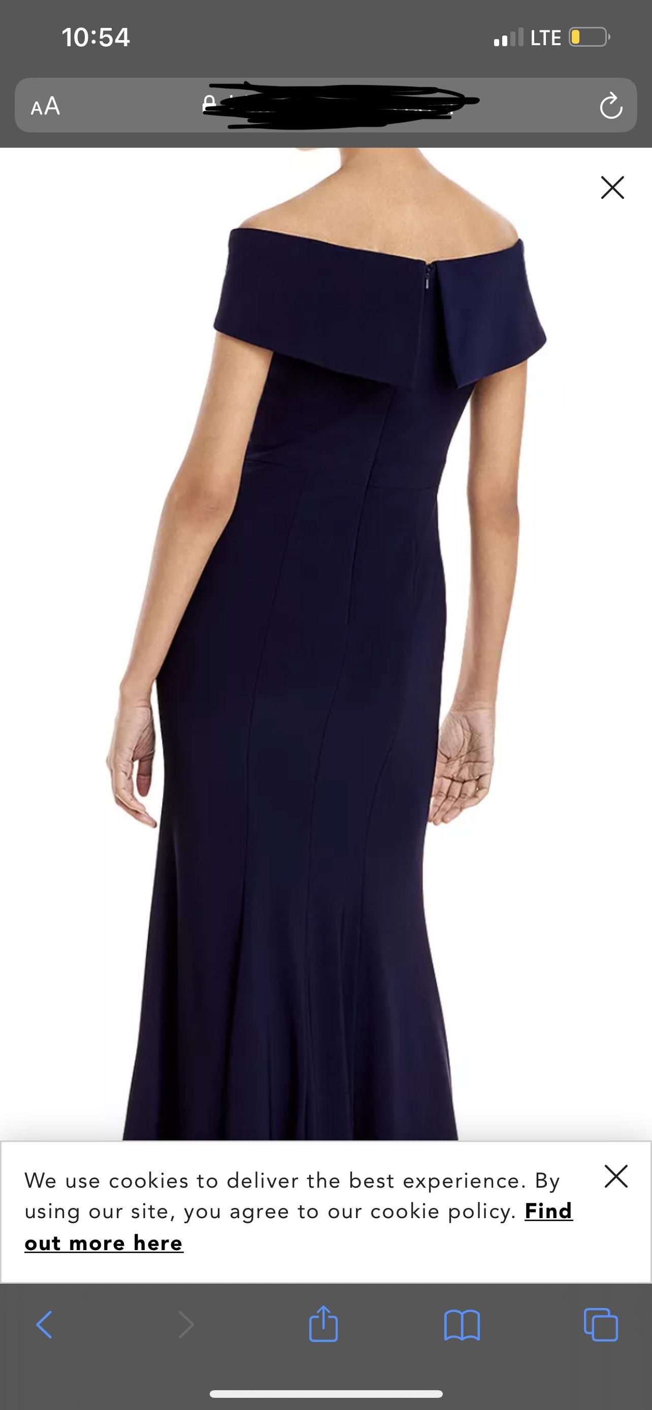 Size 8 Prom Off The Shoulder Royal Blue Side Slit Dress on Queenly
