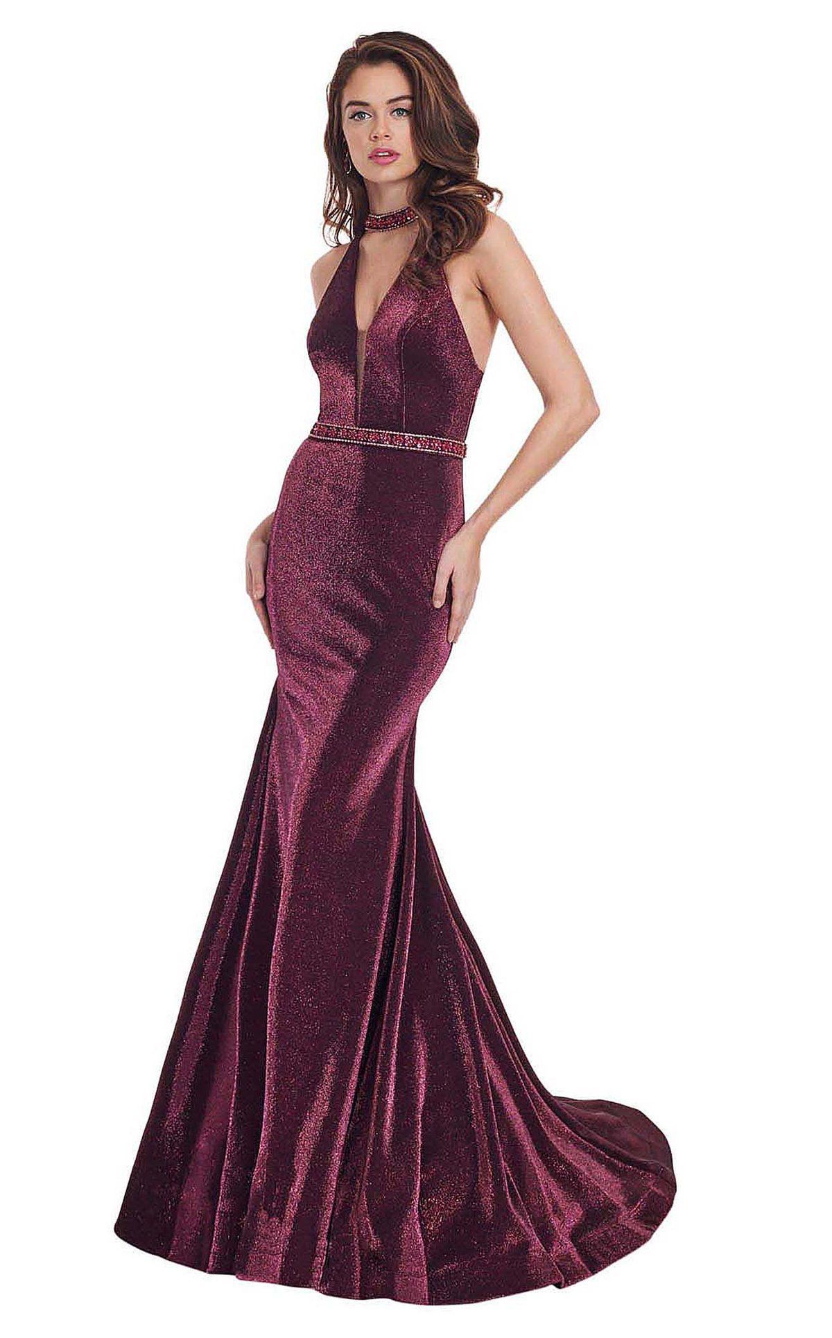 Style 6436 Rachel Allan Red Size 8 Pageant Tall Height Burgundy Prom Mermaid Dress on Queenly
