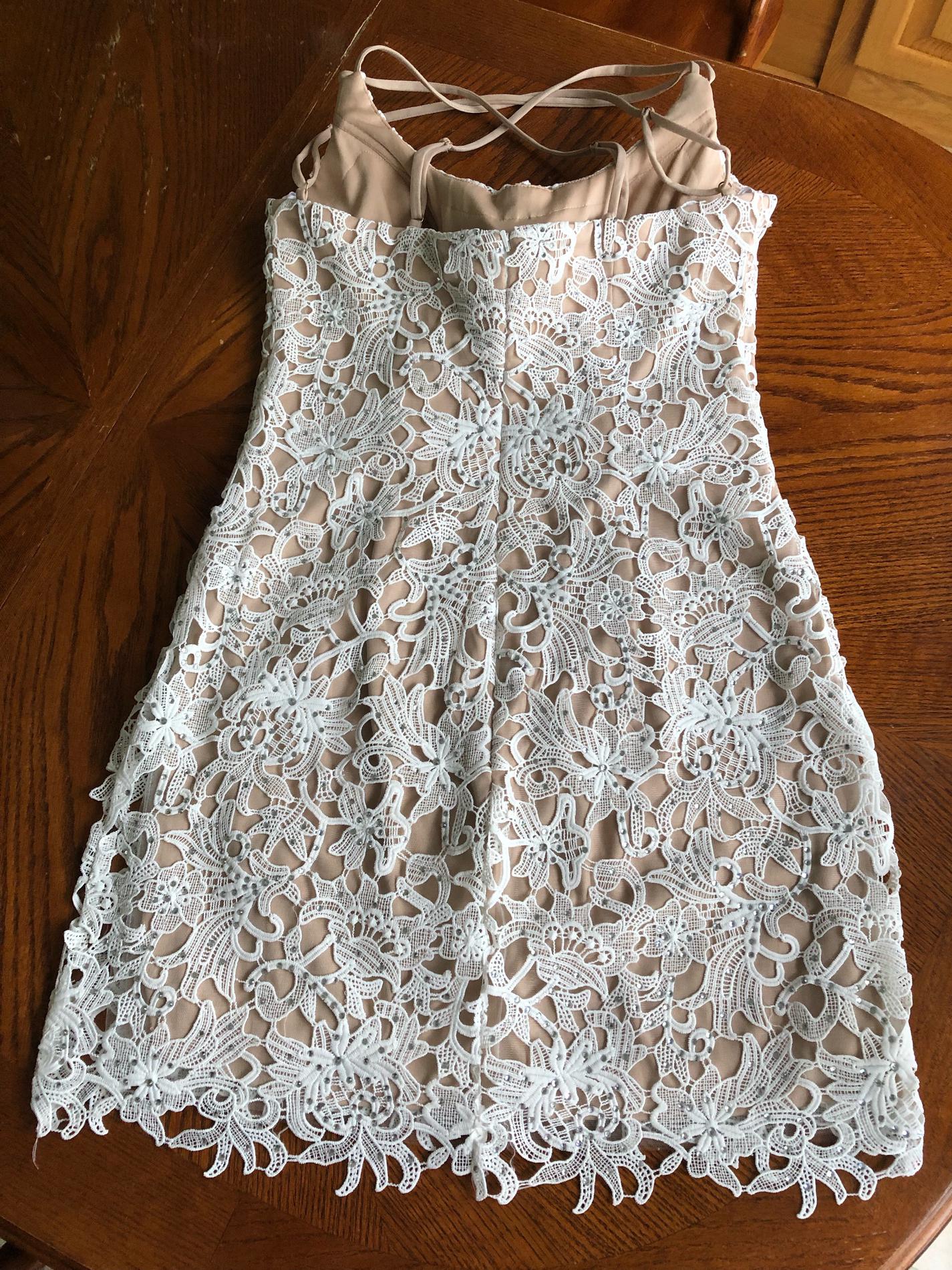 Alyce Paris Nude Size 10 Cocktail Dress on Queenly