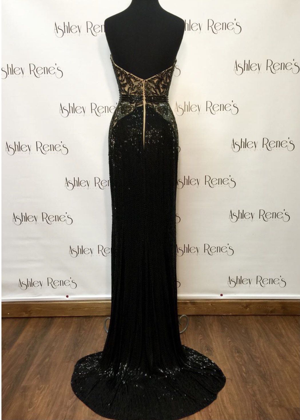 Style 6027 Sherri Hill Black Size 00 Strapless Sweetheart Mermaid Dress on Queenly