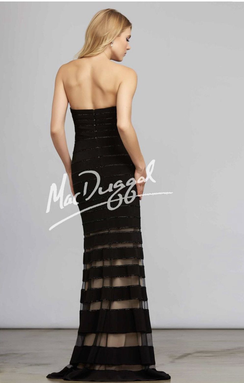 Mac Duggal Black Size 14 Plus Size Mermaid Dress on Queenly