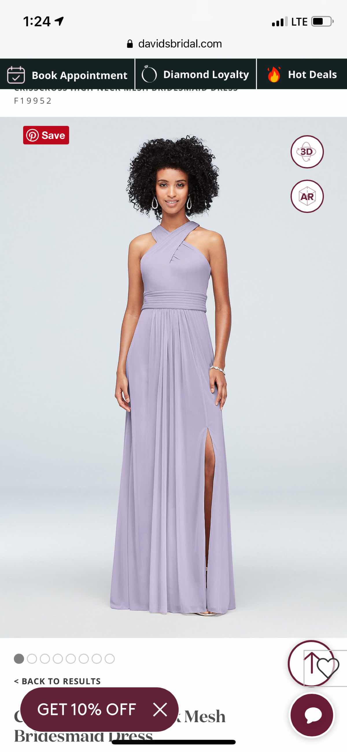 David's Bridal Purple Size 22 Plus Size Side slit Dress on Queenly