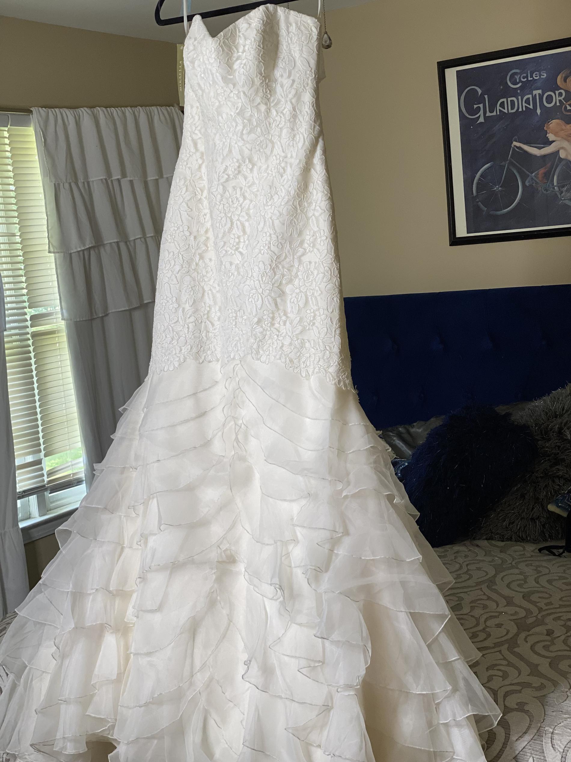 Mikaella Bridal Size 12 White Mermaid Dress on Queenly