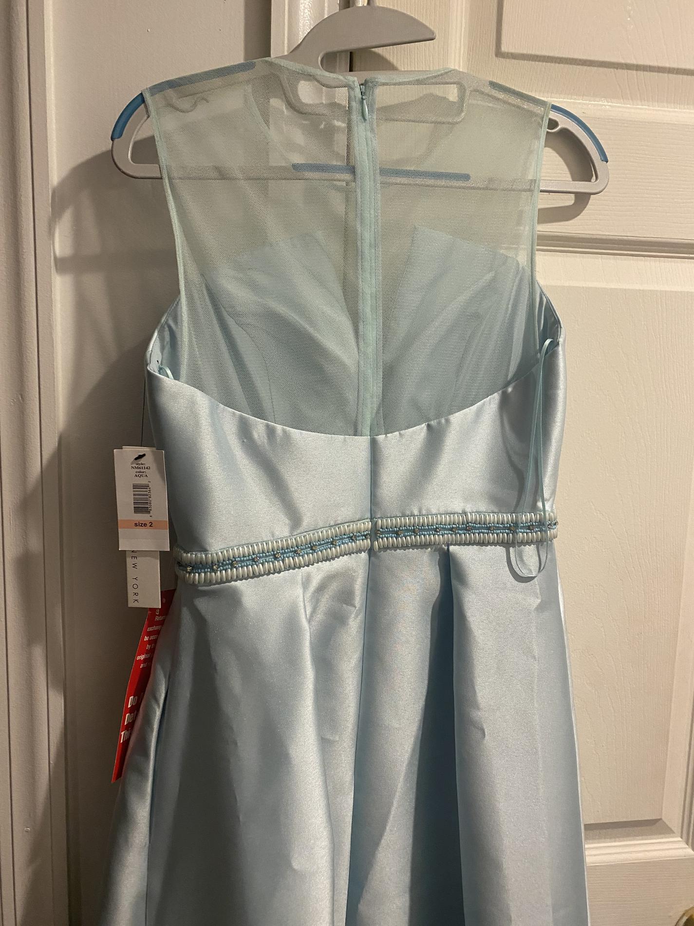 Nicole Miller Size 2 Prom Light Blue Ball Gown on Queenly