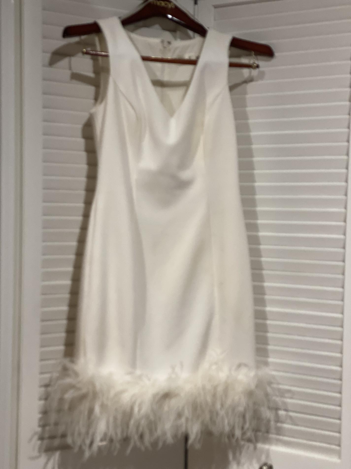 Eliza J Size 4 Nightclub White Cocktail Dress on Queenly