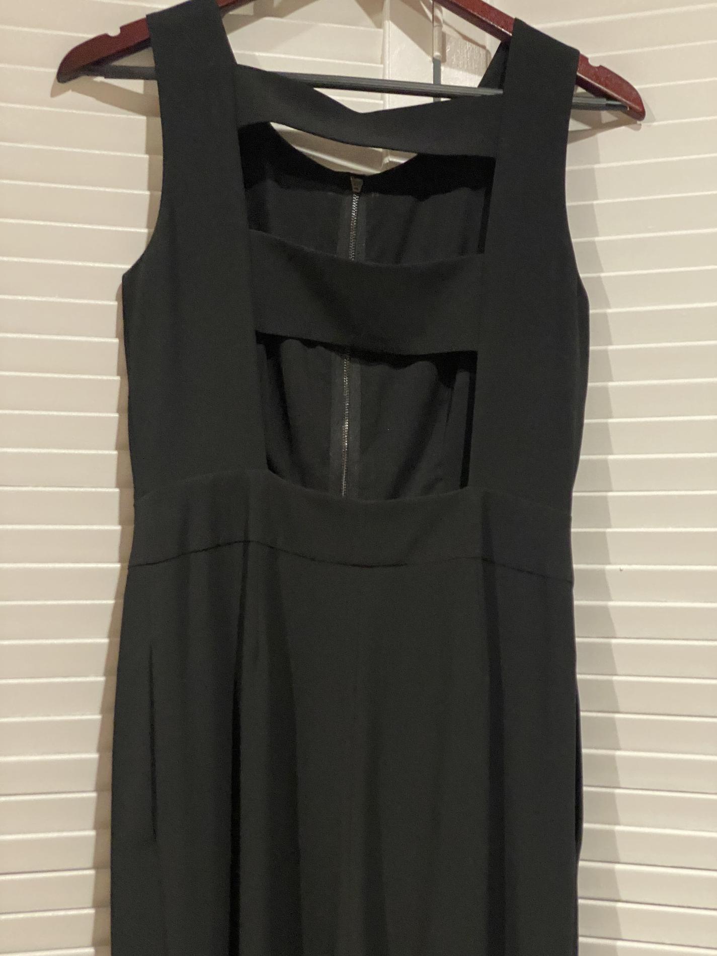 Vince Camato Size 4 Wedding Guest Black Formal Jumpsuit on Queenly