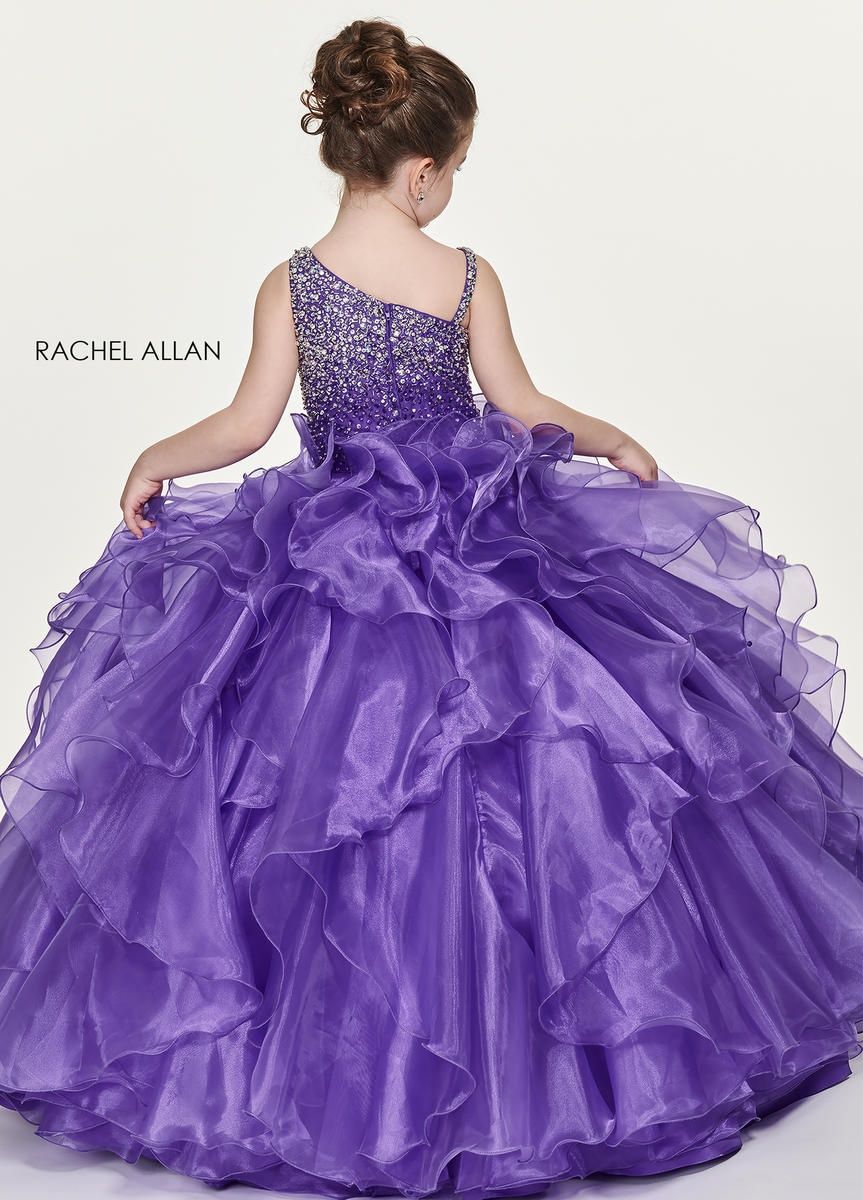 Style 1709 Rachel Allan Girls Size 6 Purple Ball Gown on Queenly