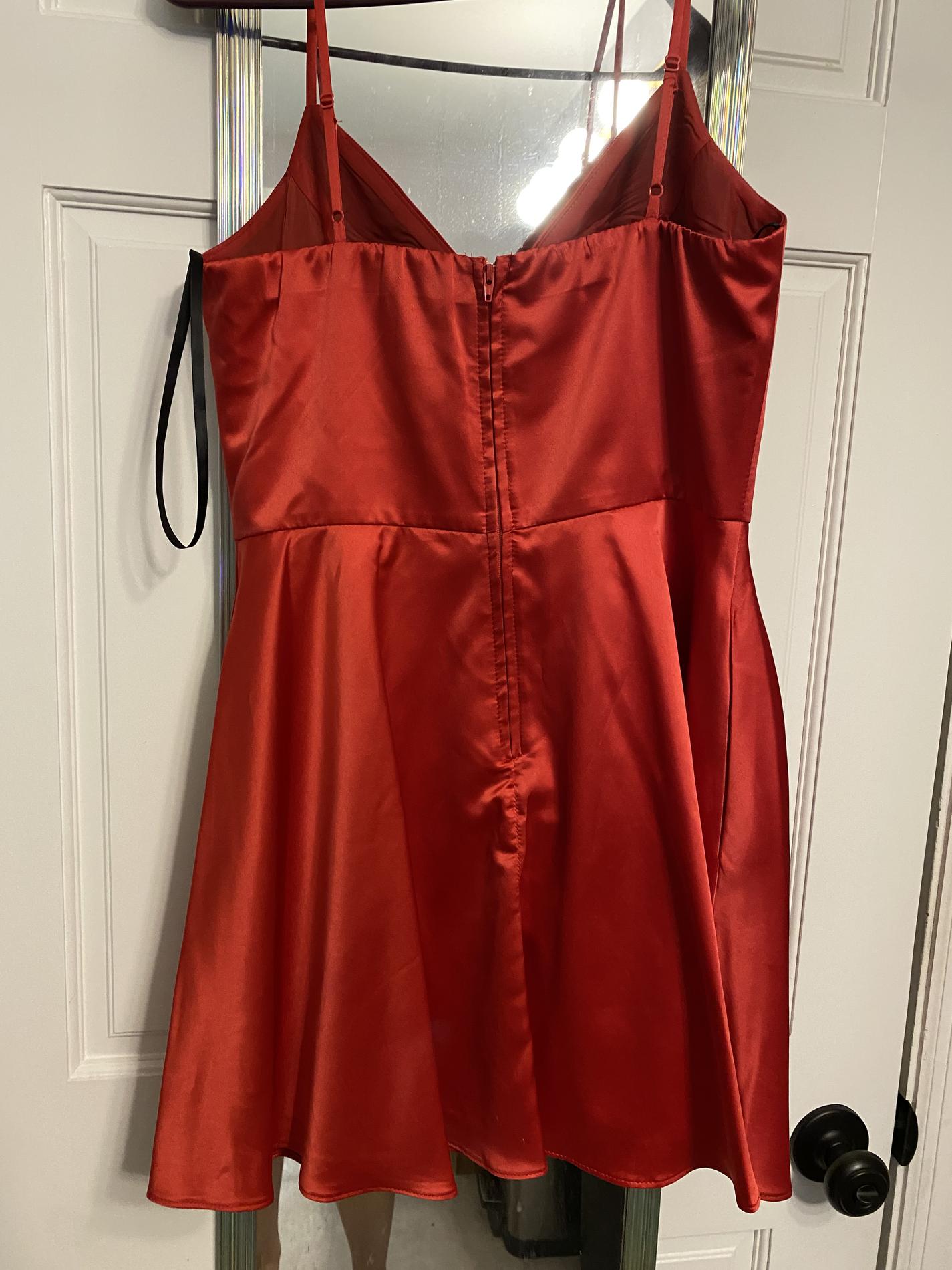 Windsor Size 2 Satin Red A-line Dress on Queenly