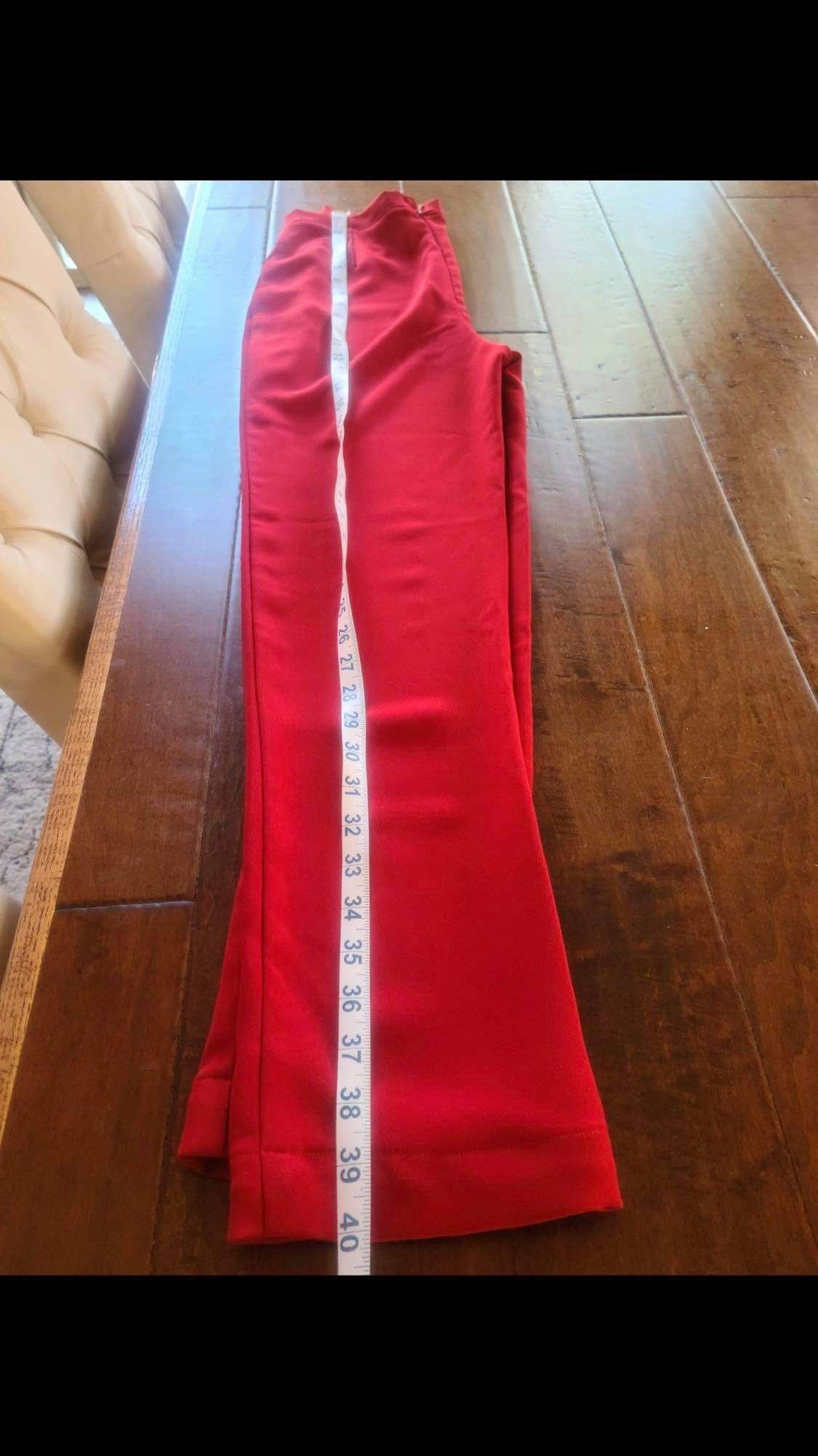Size 2 Pageant Red Formal Jumpsuit on Queenly