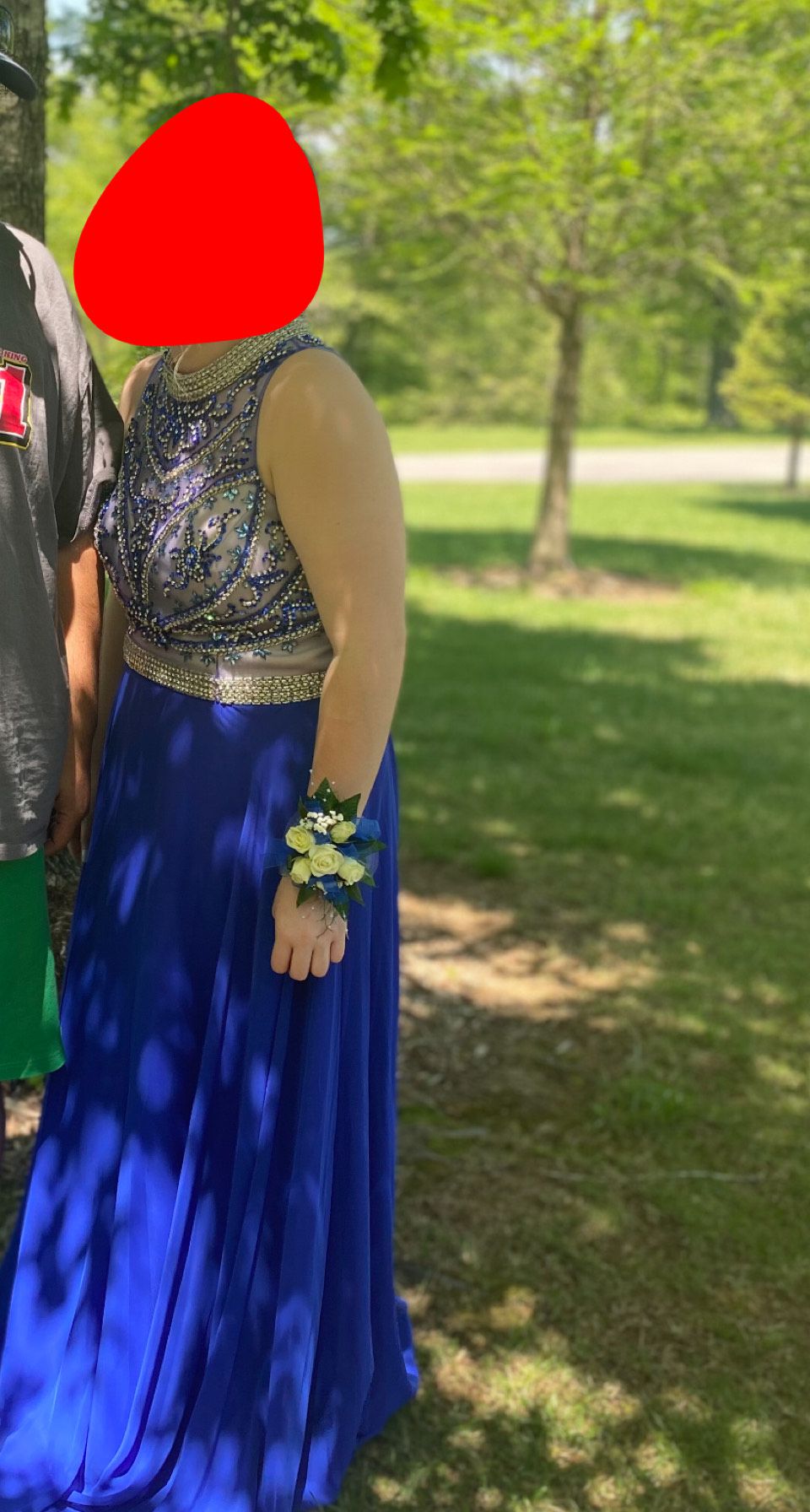 Size 10 Prom Royal Blue Floor Length Maxi on Queenly