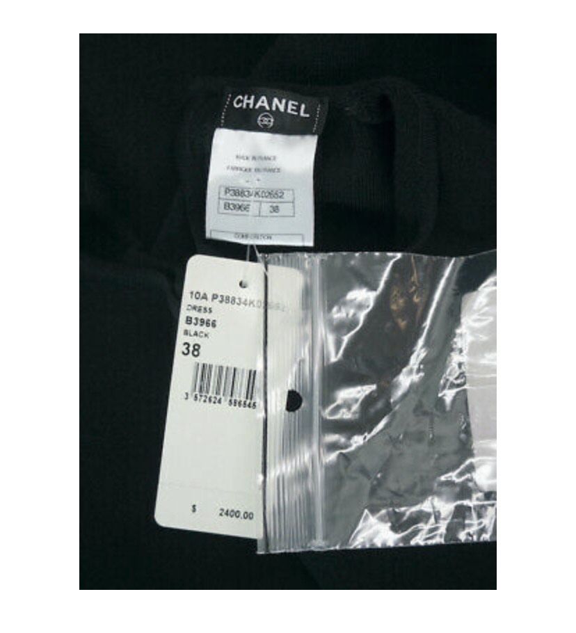 Chanel Size 4 Pageant Interview Cap Sleeve Navy Black Cocktail Dress on Queenly