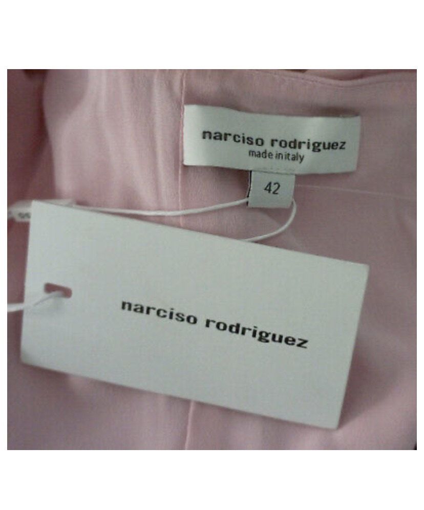Narciso Rodriguez Size 6 Wedding Guest Cap Sleeve Satin Light Pink Cocktail Dress on Queenly