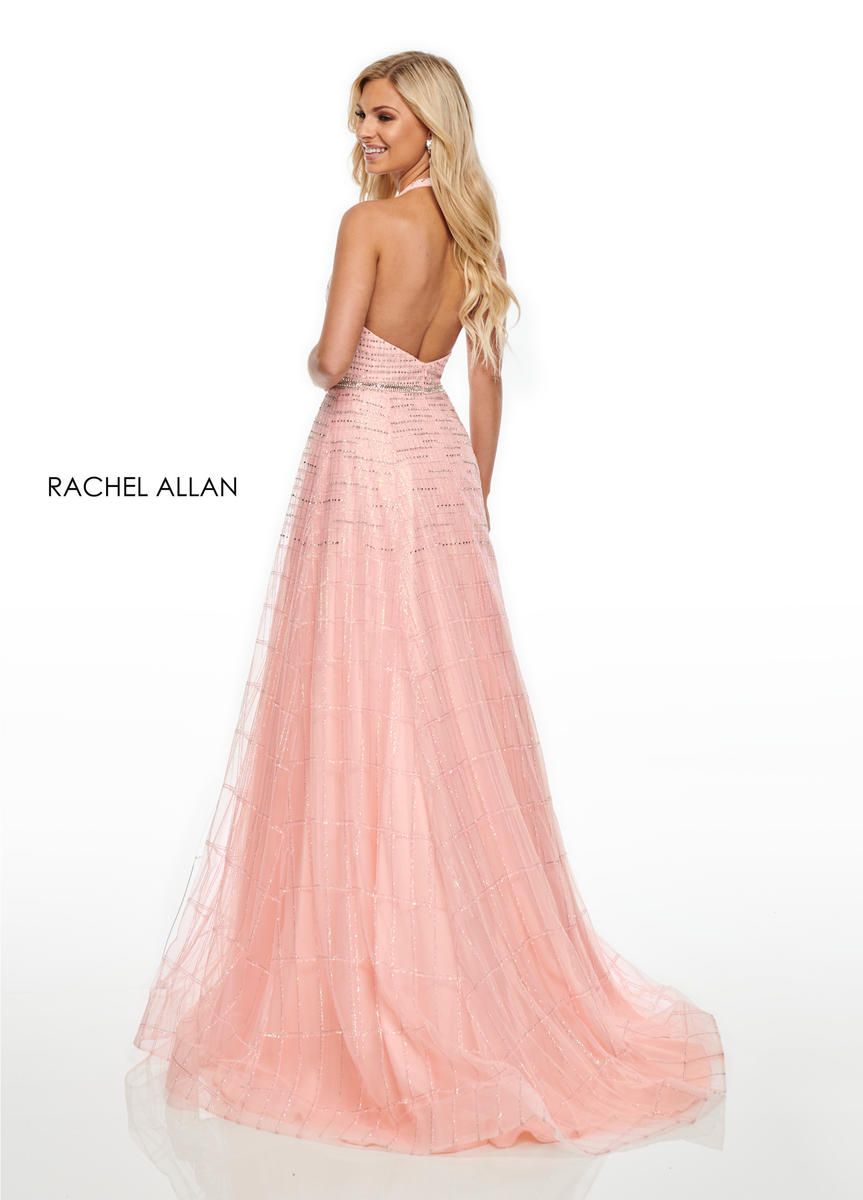 Style 7082 Rachel Allan Size 2 Prom Pink A-line Dress on Queenly
