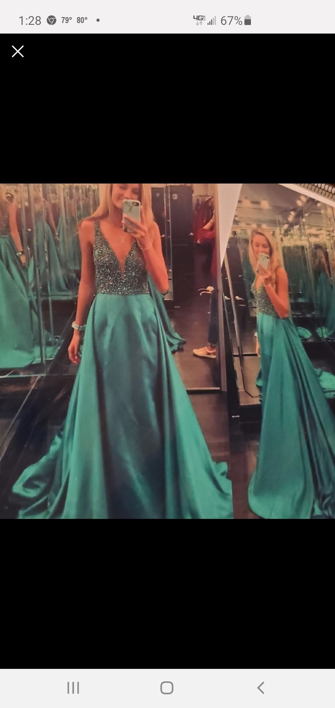 Sherri Hill Size 0 Prom Green Dress With Train on Queenly