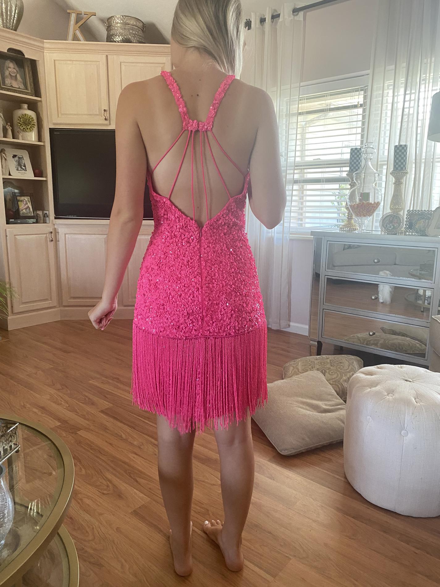 Sherri Hill Hot Pink Size 00 Homecoming Cocktail Dress on Queenly