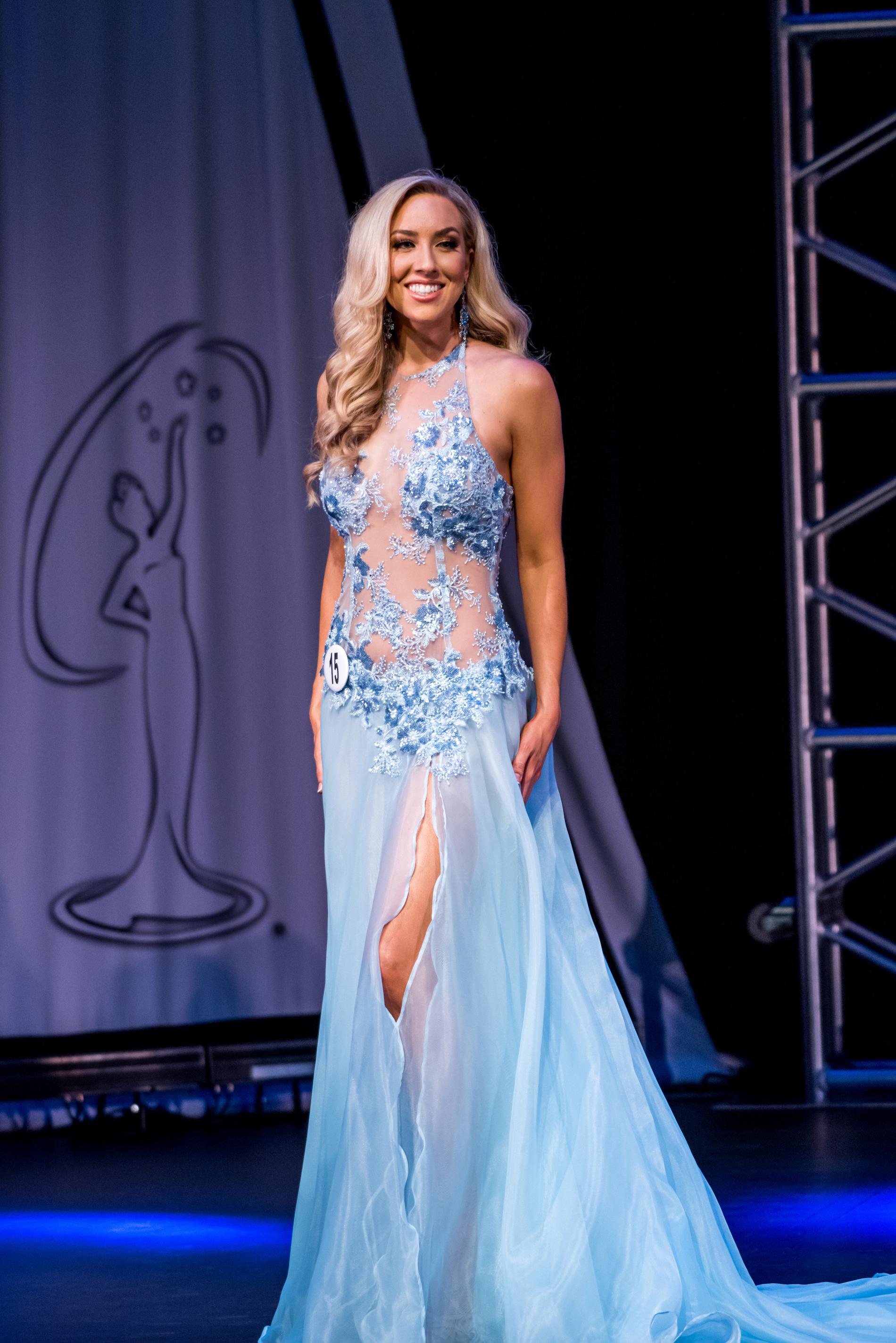 Fernando Wong Size 4 Pageant Blue Side Slit Dress on Queenly