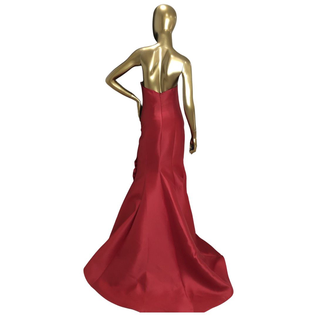 Tarik Ediz Size 8 Red Mermaid Dress on Queenly