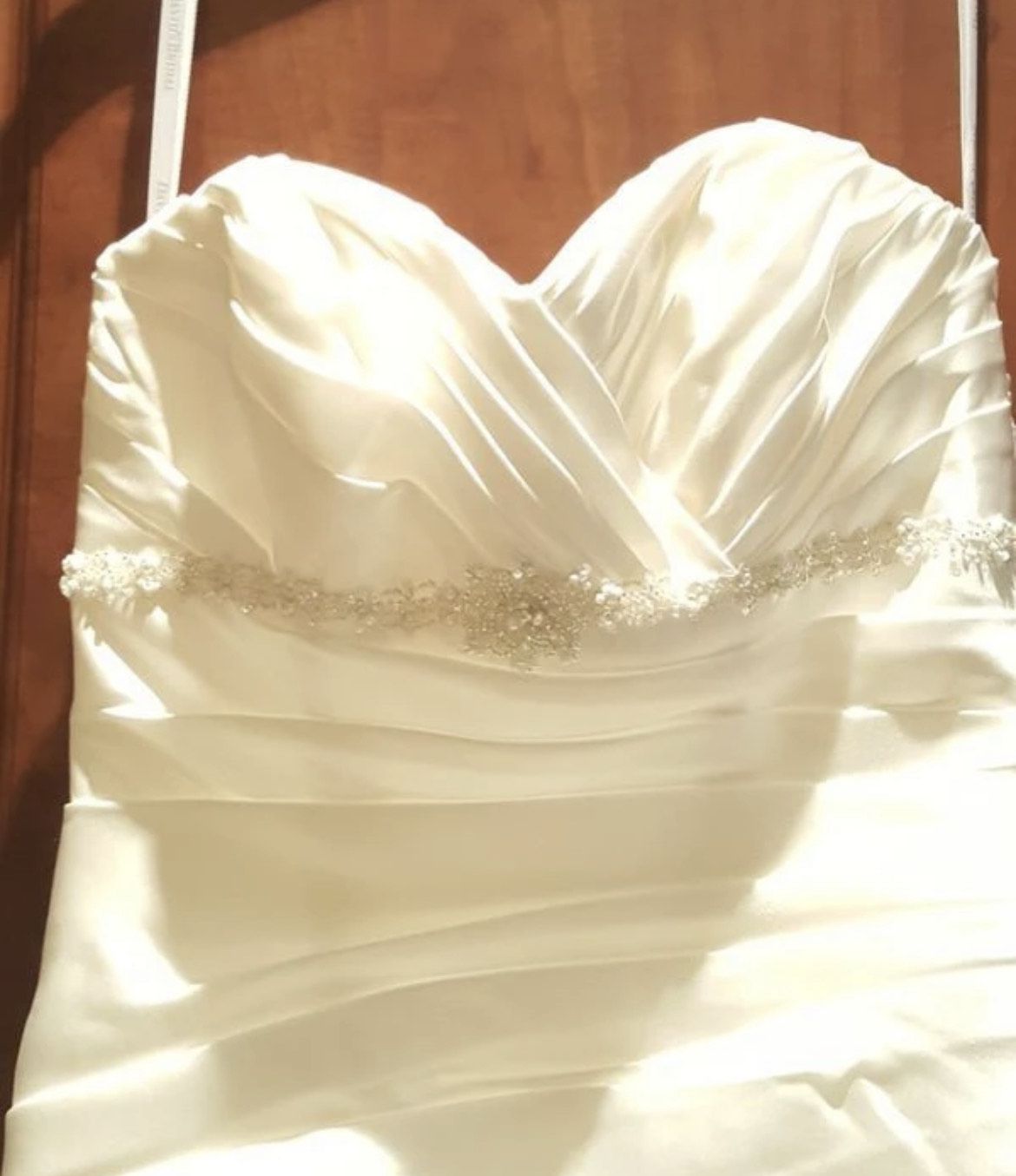 David's Bridal Size 10 White Mermaid Dress on Queenly