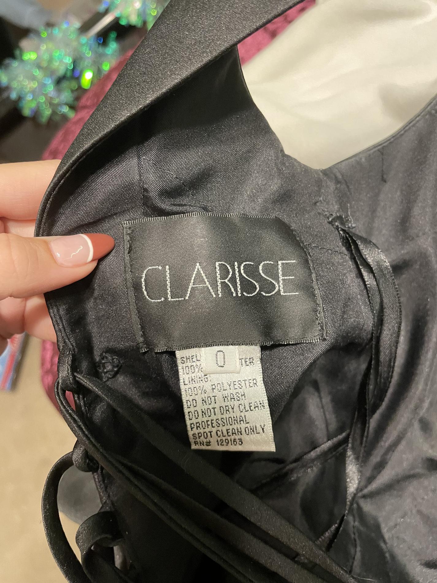 Clarisse Size 0 Black A-line Dress on Queenly