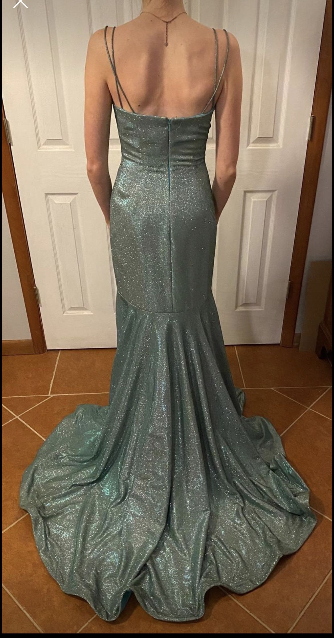 Sherri Hill Size 2 Prom Light Green Dress With Train on Queenly