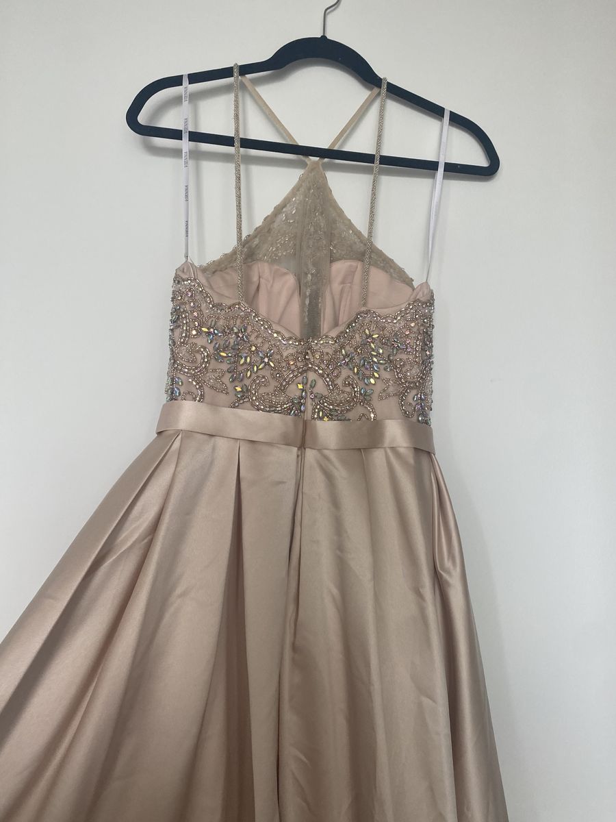 Vienna Size 2 Prom Sequined Light Pink Ball Gown on Queenly