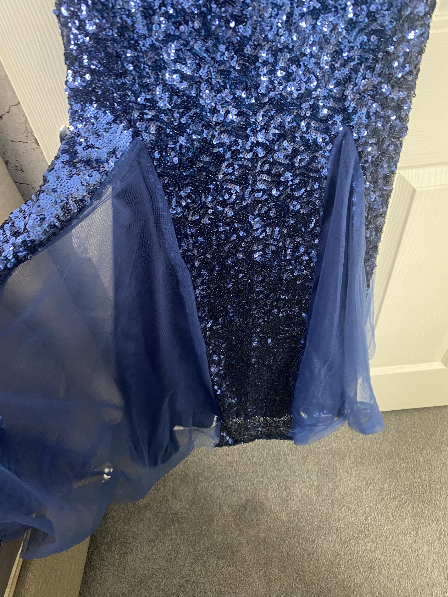 Blush Prom Size 10 Blue Mermaid Dress on Queenly