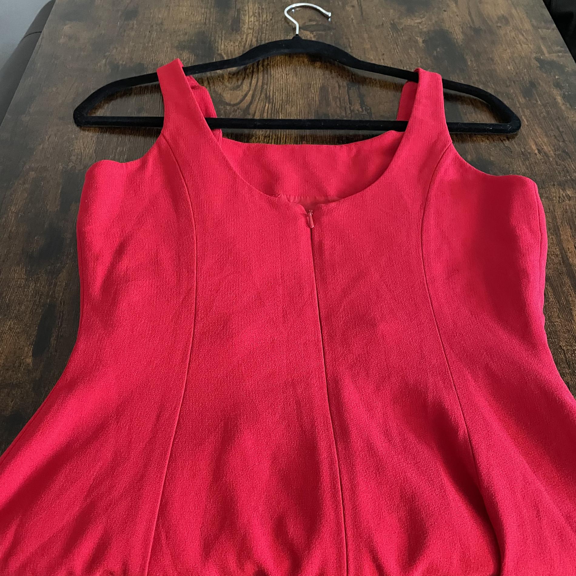 Kenar Size 2 Pageant Interview Halter Red A-line Dress on Queenly