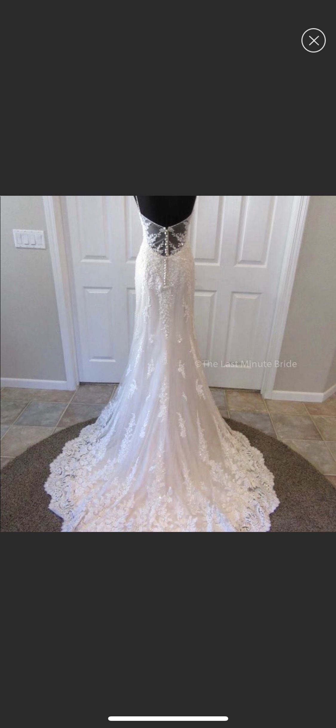 Maggie Sottero Size 14 Wedding Lace White Dress With Train on Queenly
