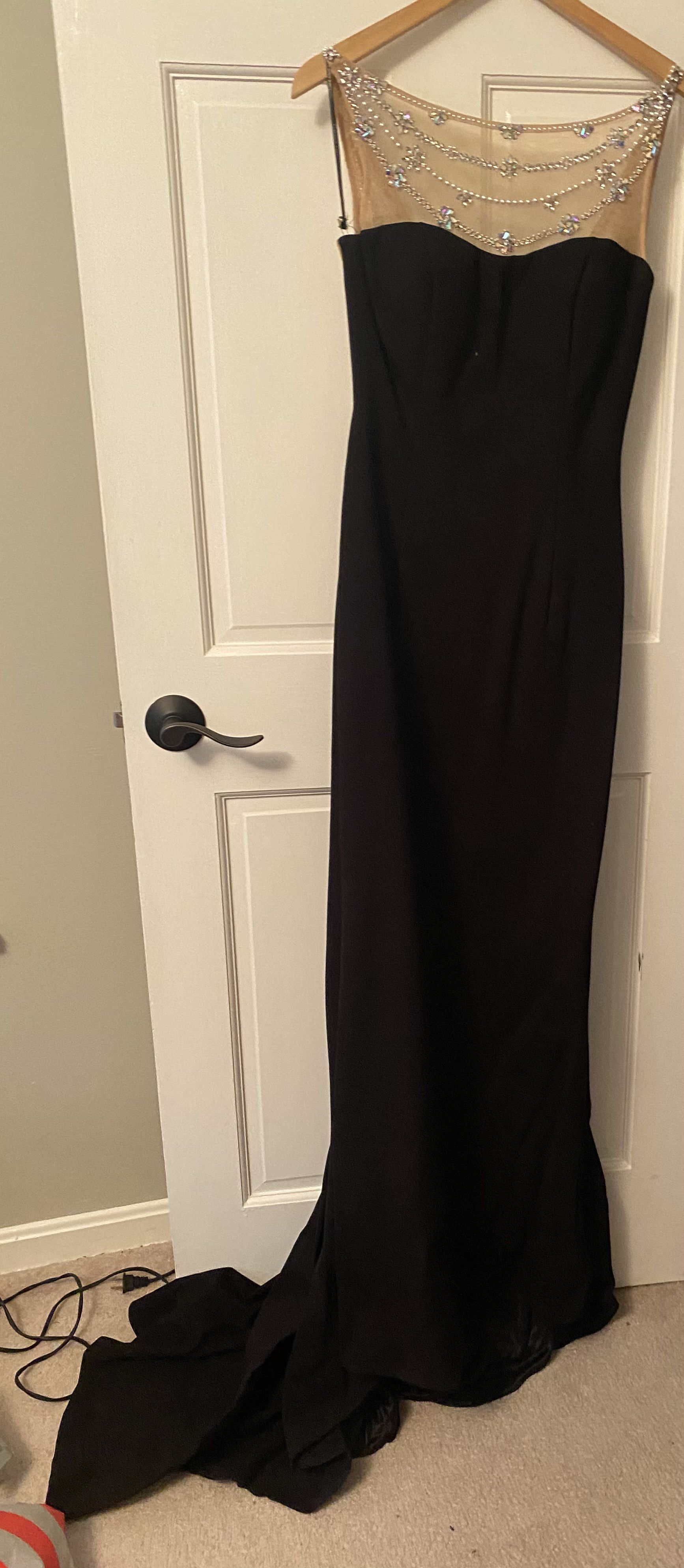 Sherri Hill Size 8 Prom Black Floor Length Maxi on Queenly