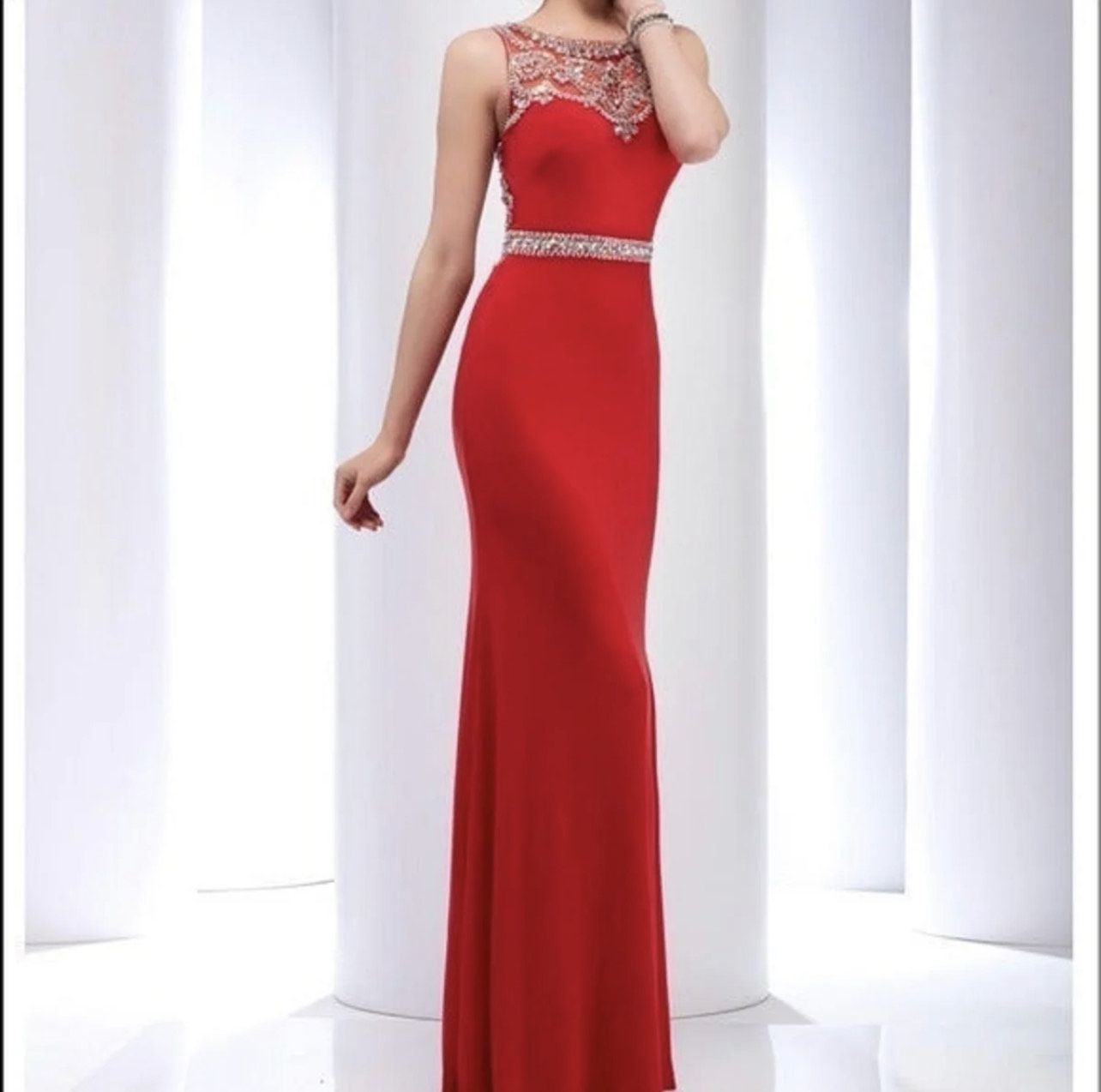 Clarisse Size 2 Prom Red Cocktail Dress on Queenly