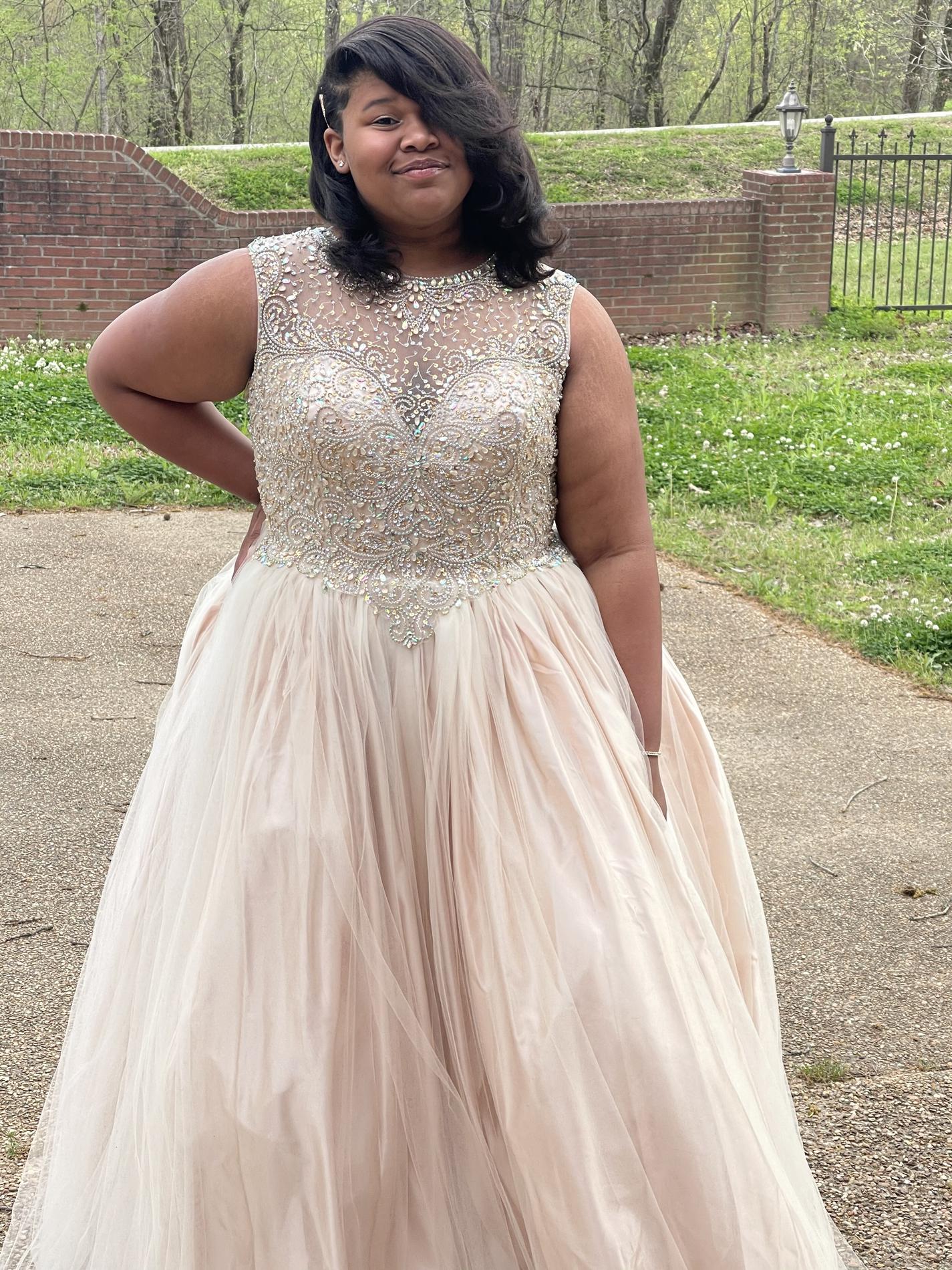 Sydneys Plus Size Prom Bedazzled Bridal OFF