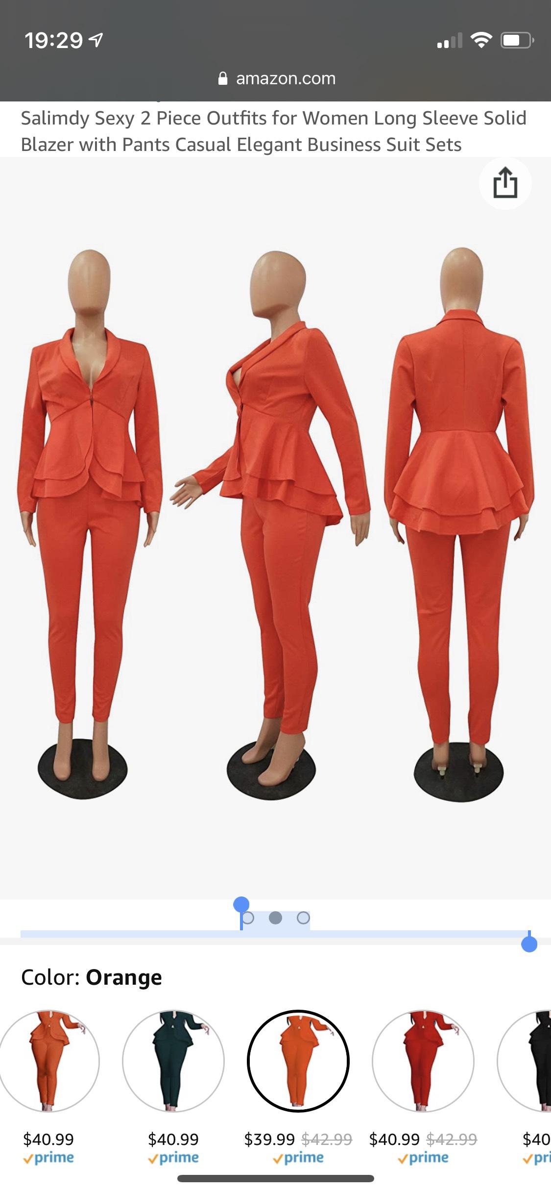 Salimdy Orange Size 4 Pageant Fitted Suit Jumpsuit Dress on Queenly