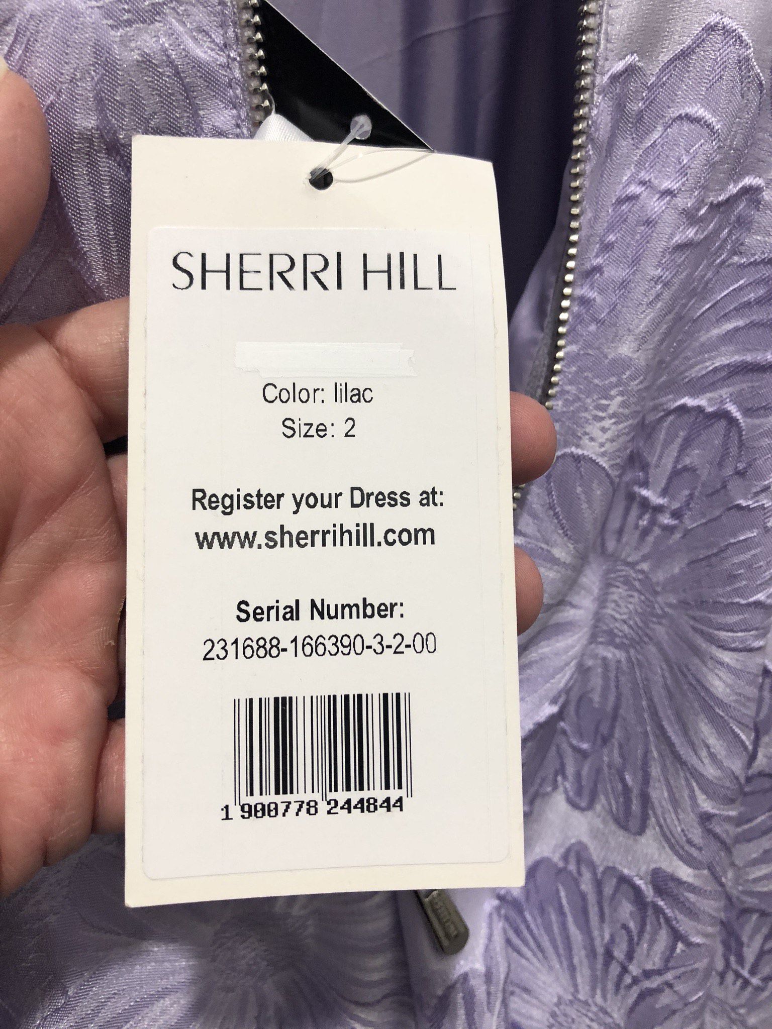 Sherri Hill Size 2 Bridesmaid Plunge Sheer Light Purple Ball Gown on Queenly